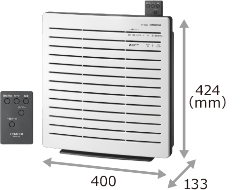 空気清浄機 EP-Z30S ： 日立の家電品