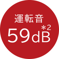 運転音59dB
