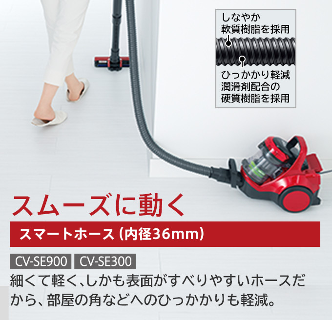 特長：ラクラク機能・豊富な付属品 ： クリーナー ： 日立の家電品