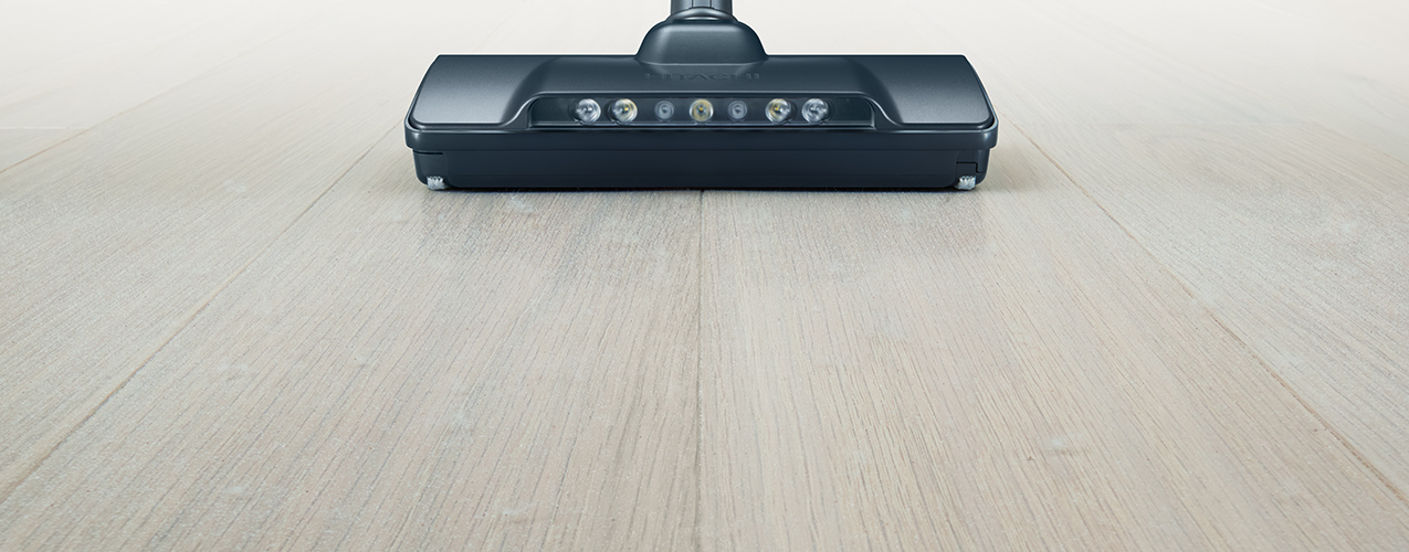 特長：ごみくっきりライト ： スティッククリーナー（コードレス