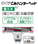 ���C�h���݃n���^�[�w�b�h