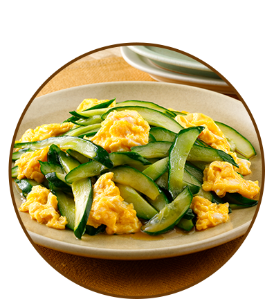 きゅうりと卵の中華炒め