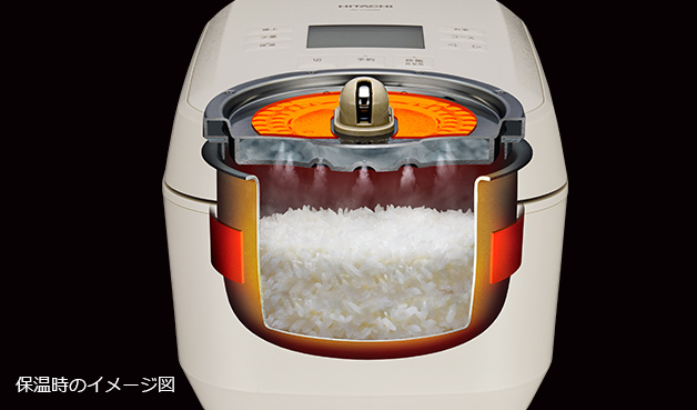 特長：極上コース、少量炊き、スチーム保温 ：ふっくら御膳 RZ-Z100JM