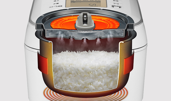 日立　炊飯器 仕様：ふっくら御膳 RZ-V100CM ： 炊飯器 ： 日立の家電品