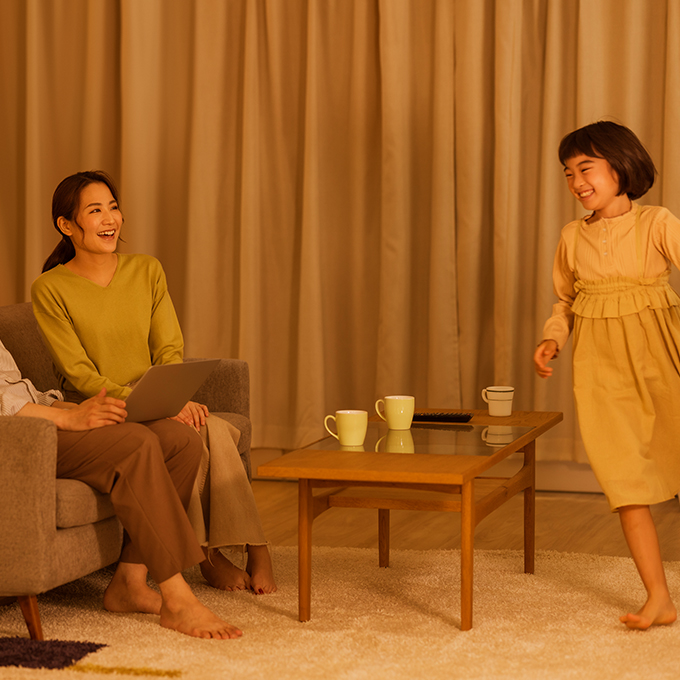 電球のあかり（くつろぎ）