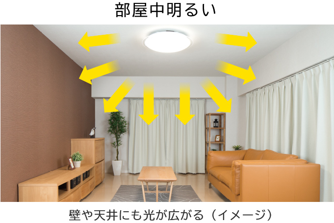 特長：よみかき・おこのみセレクト・大光量で省エネ ： 日立の家電品