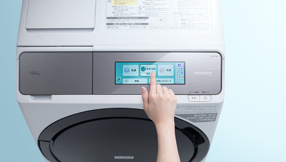 大きな画面で見やすく、一覧表示で操作も簡単。［ワイドカラー液晶タッチパネル］