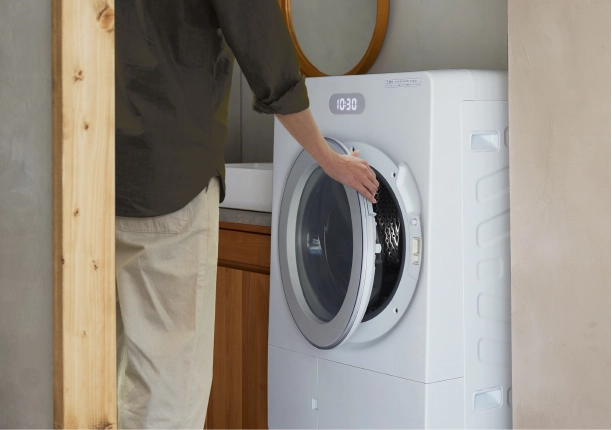 ［水冷除湿方式］で排気口がなく、部屋が結露しにくい。