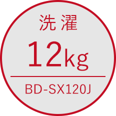 洗濯12kg BD-SX120J