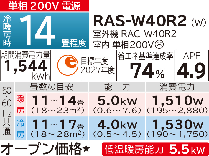 Esther‼️日立 エアコン RAC-WBK25G 白くまくんWシリーズ｜日立の家電品ルームエアコン