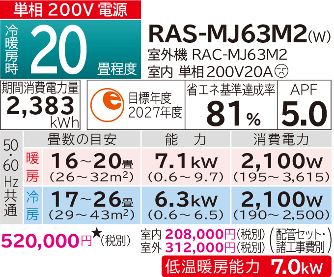 ルームエアコン MJシリーズ ： 住宅設備用エアコン ： 日立グローバル ...