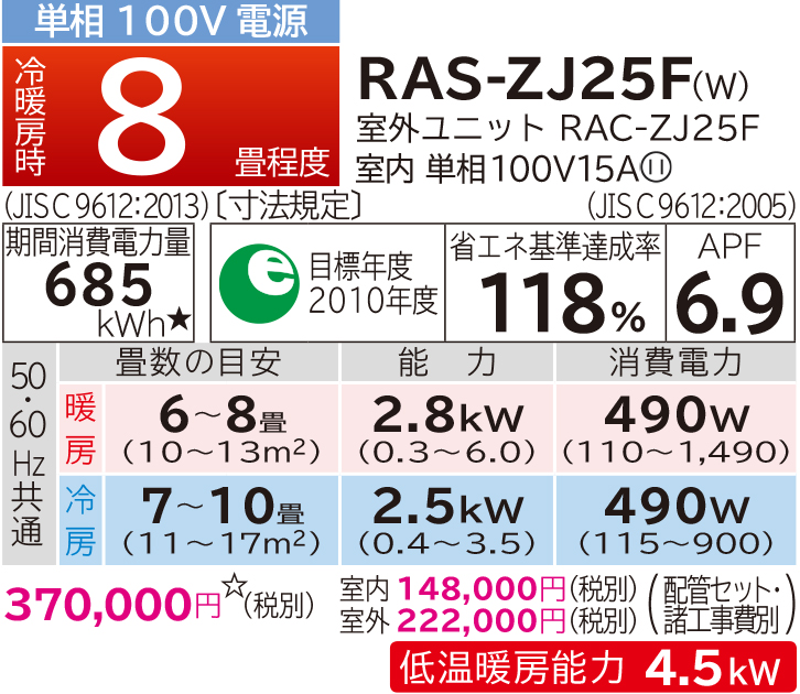 住宅設備用エアコン：ルームエアコン ZJシリーズ ： 日立グローバル