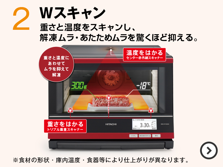 生活家電 電子レンジ/オーブン 過熱水蒸気オーブンレンジ MRO-RBK5000 ： 日立の家電品