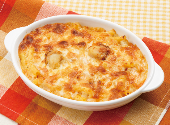 ほたてとキムチのグラタン