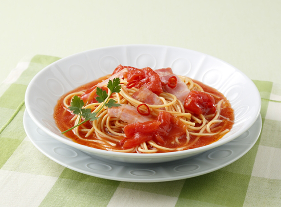 トマトのスープパスタ