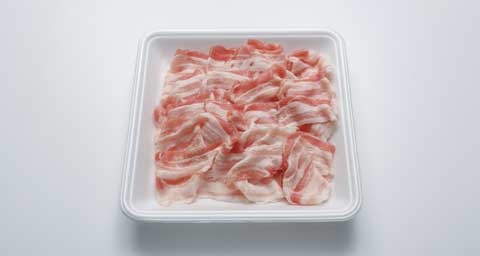 しゃぶしゃぶ用肉の解凍