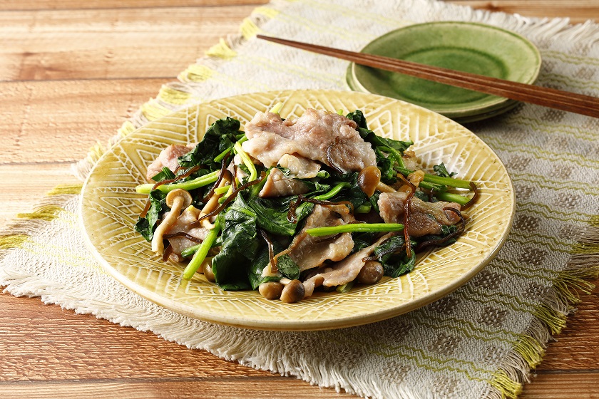 豚と野菜の塩昆布焼き