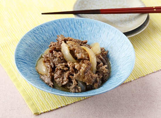 牛肉と玉ねぎの甘辛いため