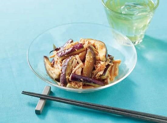 えのきとなすの中華風サラダ