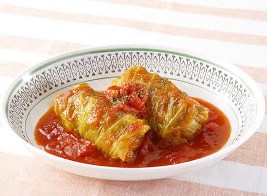 トマトで煮込んだロールキャベツ