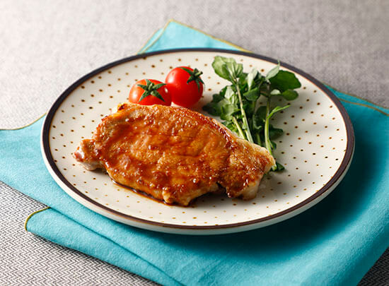 豚肉の柚子こしょう焼き（減塩しょうゆ使用）