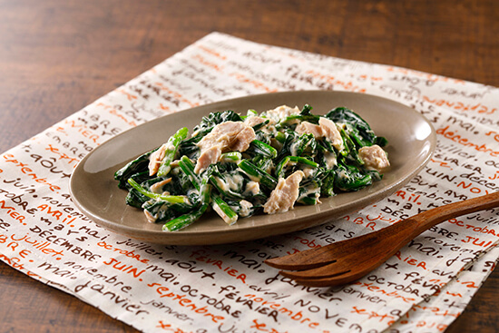 ほうれん草のツナマヨ和え