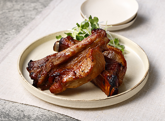 スペアリブ黒酢照り焼き(熱風旨み焼き)