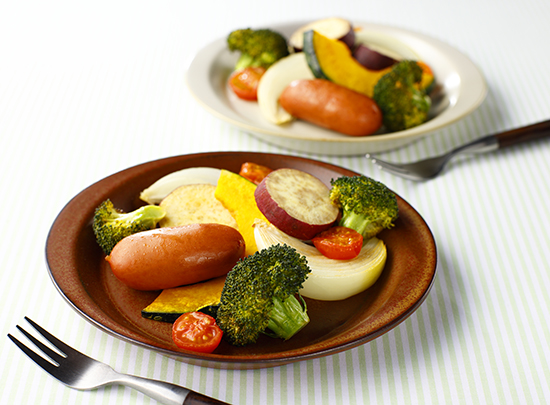 野菜とウィンナーのグリル(熱風旨み焼き)