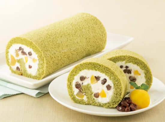 抹茶ロールケーキ