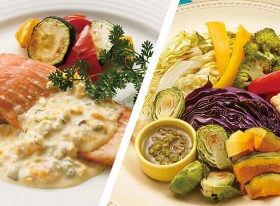 さけムニエル＆焼き野菜