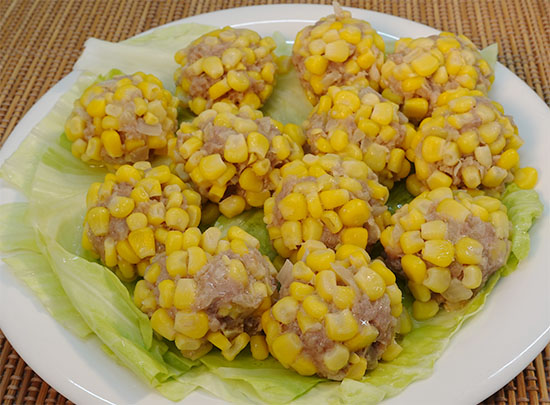 レンジで簡単♪コーンな焼売