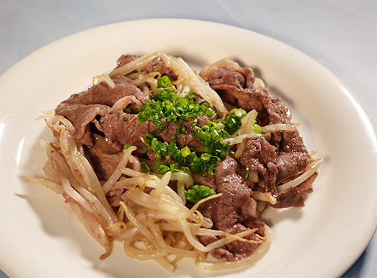 ＊レンジ＊簡単＊牛肉もやしのからしポン酢