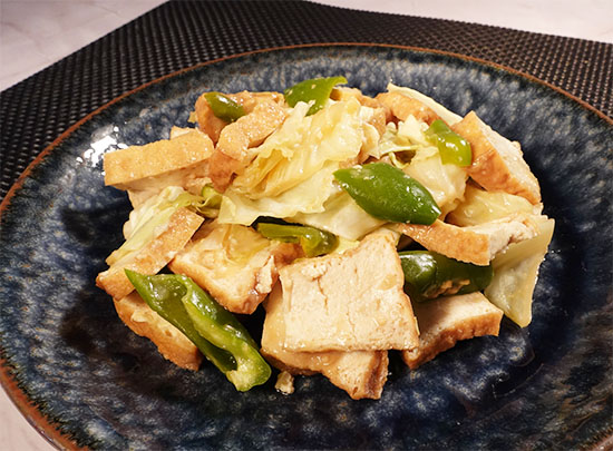 レンジで簡単節約☆厚揚げ回鍋肉。