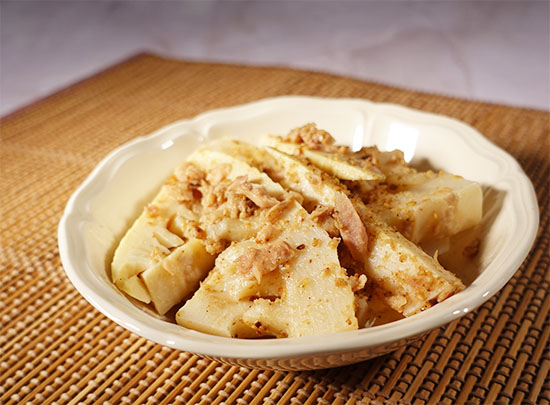 レンジで簡単☆ご飯のお供に無限たけのこ。