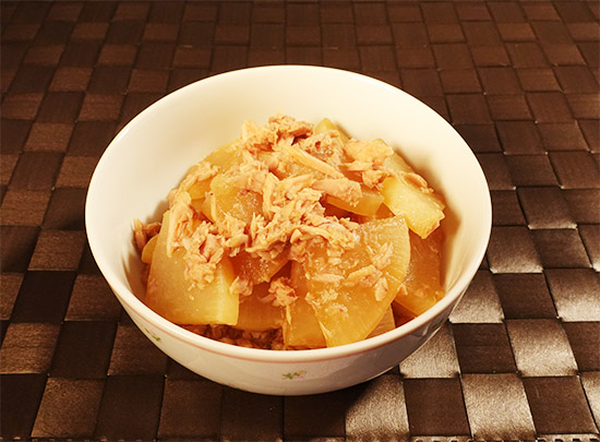 mレンジde大根とツナの煮物