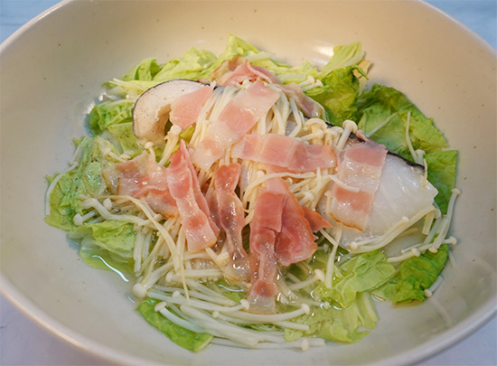 ◆タラと白菜のレンジ蒸し◆