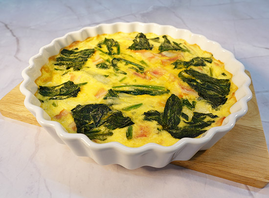 ほうれん草とベーコンの♪簡単キッシュ♪