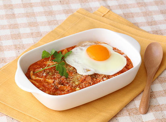 レンジで３分！オートミールでトマトチーズリゾット