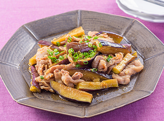 レンジで簡単！なすと豚肉のこくうま中華炒め