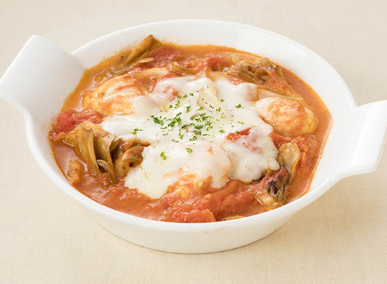 レンジでかんたん！マヨ鶏のトマト煮こみ