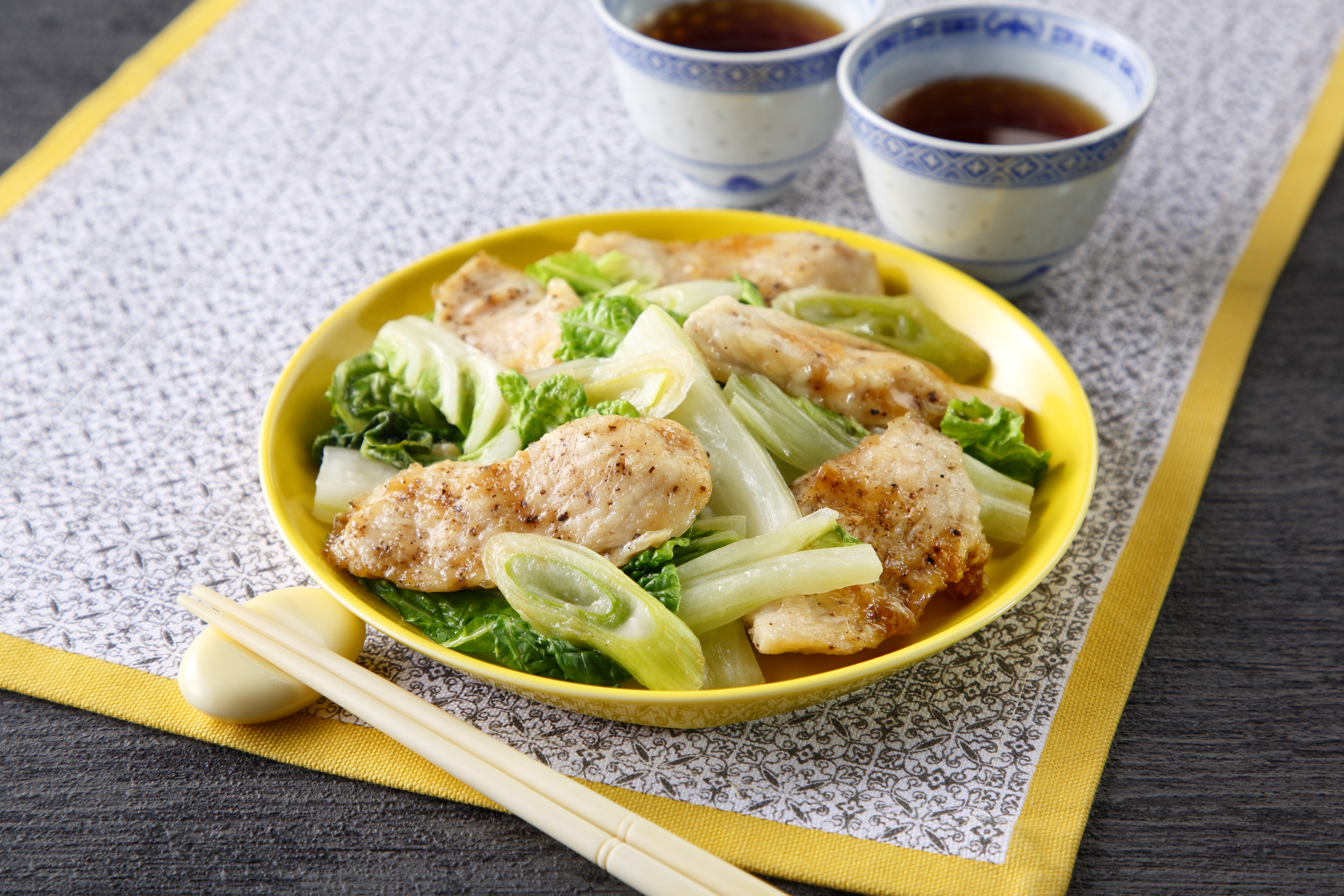 白菜と鶏肉の中華いため