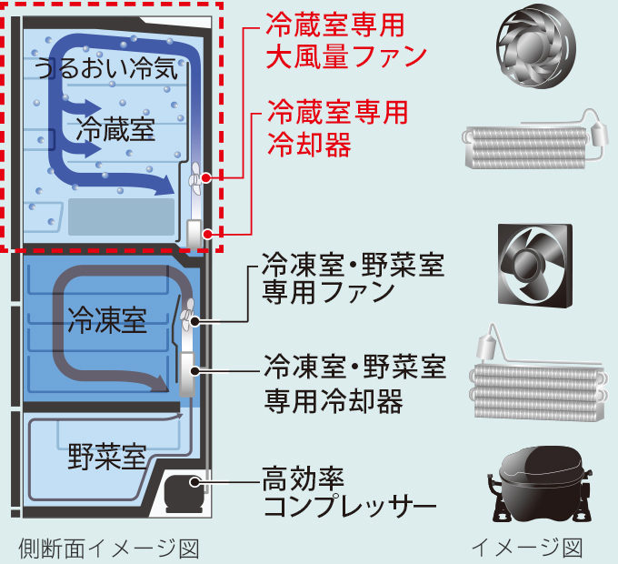 特長：大容量/省エネ ： 冷蔵庫 ： 日立の家電品