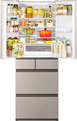 日立ノンフロン冷凍冷蔵庫　R-HW54R（XW）540L 日立　冷蔵庫ホワイト