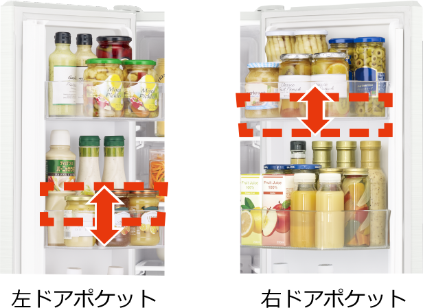 高さかわるポケット