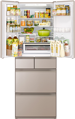 HWタイプ R-HW48R ： 冷蔵庫 ： 日立の家電品