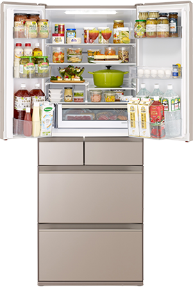 HWタイプ R-HW60R ： 冷蔵庫 ： 日立の家電品