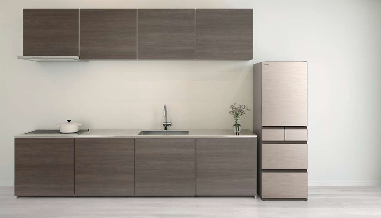 特長：インテリアに調和するデザイン ： 冷蔵庫 ： 日立の家電品