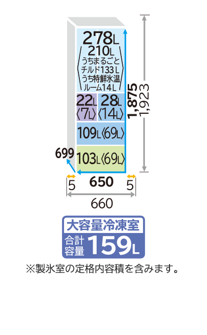 Tủ lạnh Hitachi R-HXCC54V mặt gương 540L 1 Tủ lạnh Hitachi R-HXCC54V mặt gương 540L 1