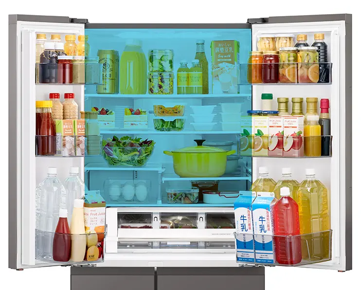 冷蔵室全段のどこに置いてもクイック冷却。