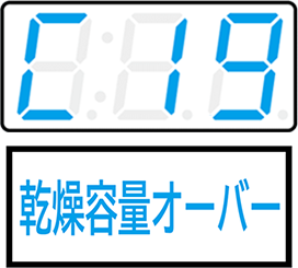 乾燥容量オーバー